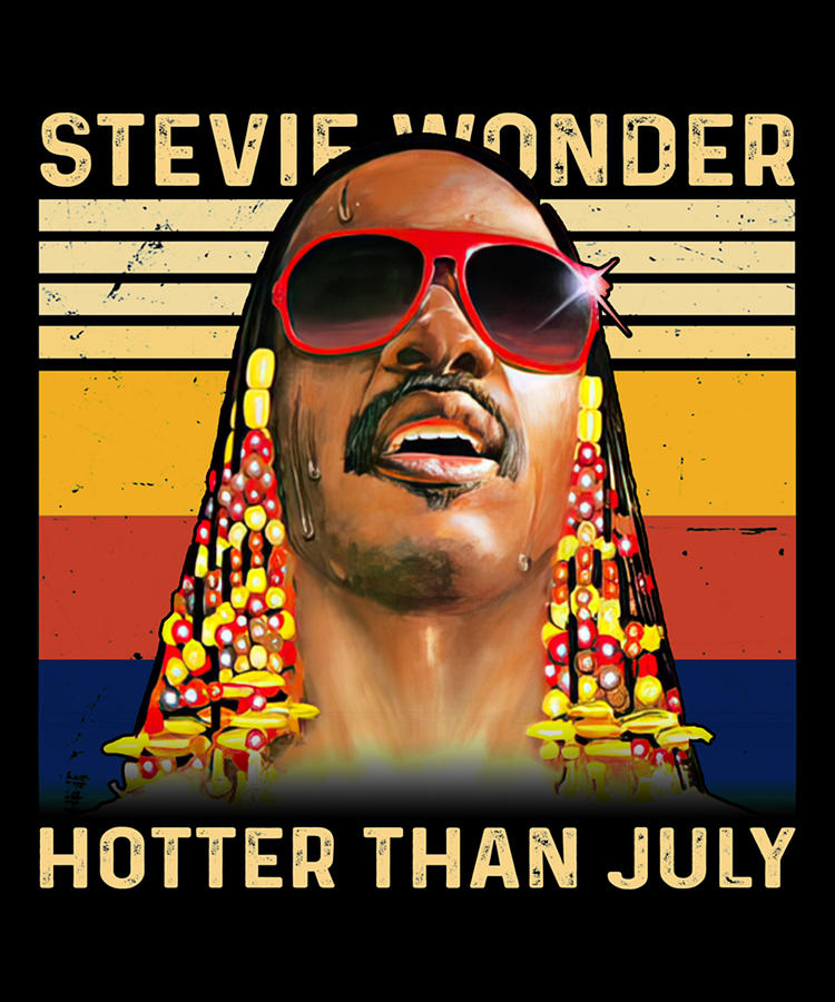 Stevie Wonder Hotter Than July Singger Unisex Digital Art by Cynthia ...