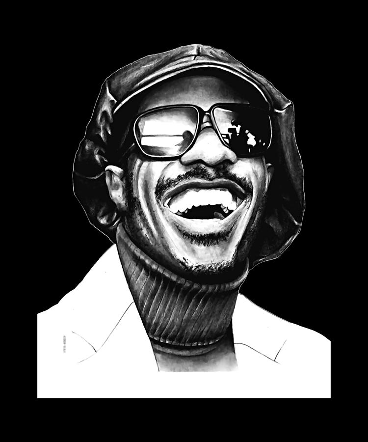 Stevie Wonder Stencil 2 Digital Art By Cynthia Pottorff Fine Art America