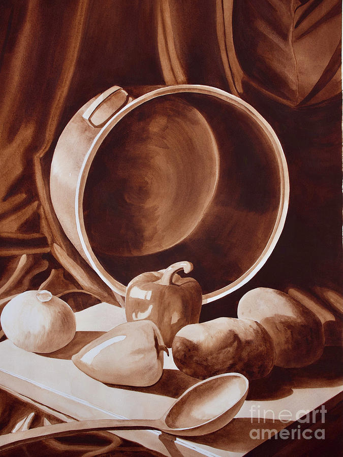 Still Life Painting - Stew Starter by AnnaJo Vahle