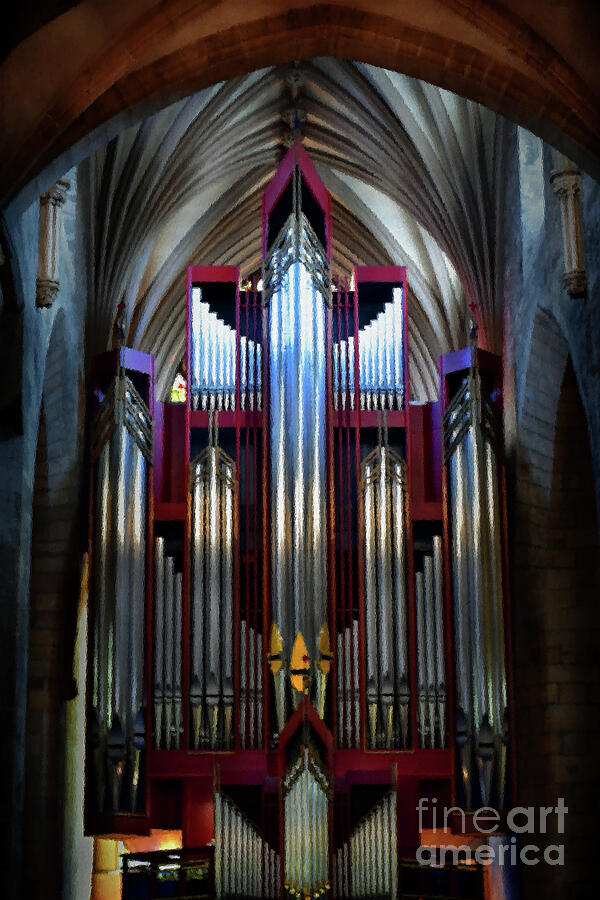 St.Giles Cathedral Organ  Photograph by Yvonne Johnstone