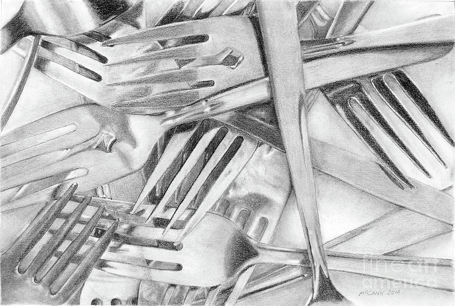 Stick a Fork in It Drawing by Gordon McCann | Fine Art America