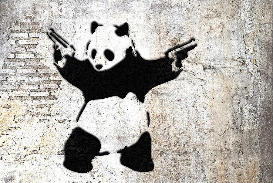 Stick'Em Up Banksy Graffiti Digital Art by Demko D - Fine Art America