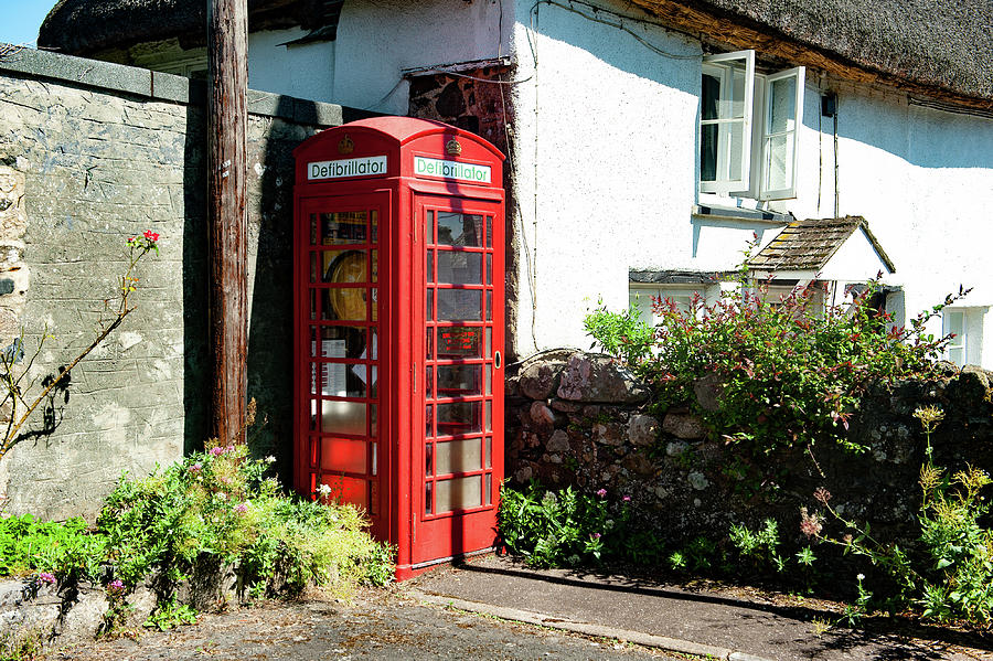 Sticklepath Red Telephone Box Dartmoor Photograph by Helen Jackson