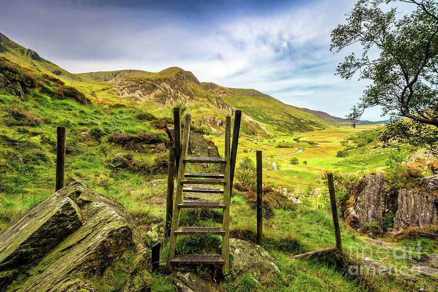 Snowdonia National Park Photograph - Stile At Nant Ffrancon Snowdonia Wales by Adrian Evans