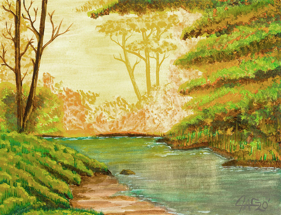 Still Creek Painting by The GYPSY
