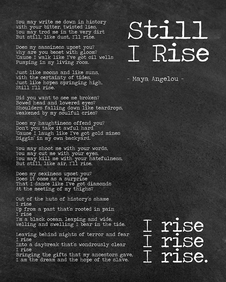 still i rise poem thesis statement