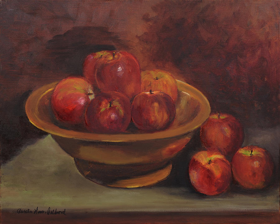 Still Life Apples Painting by Aurelia Nieves-Callwood - Fine Art America