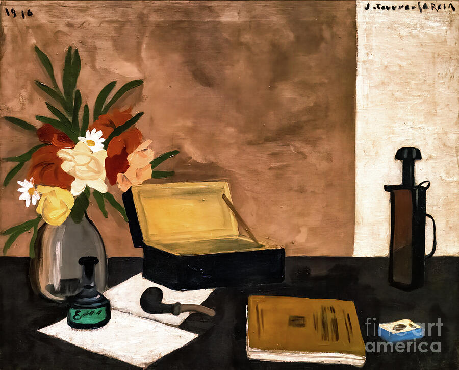 Still Life by Joaquin Garcia 1916 Painting by Joaquin Torres