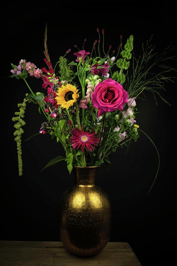 Still Life Colorful Bouquet Photograph by Marjolein Van Middelkoop