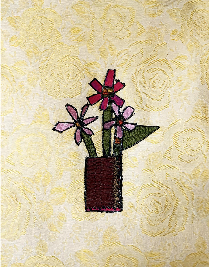 Still Life Fiber Collage #3 Tapestry - Textile by Sara Palacios - Fine ...
