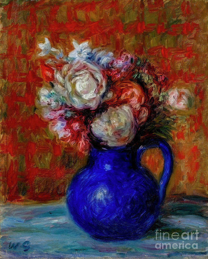 Still Life French Bouquet by William James Glackens Photograph by Carlos Diaz