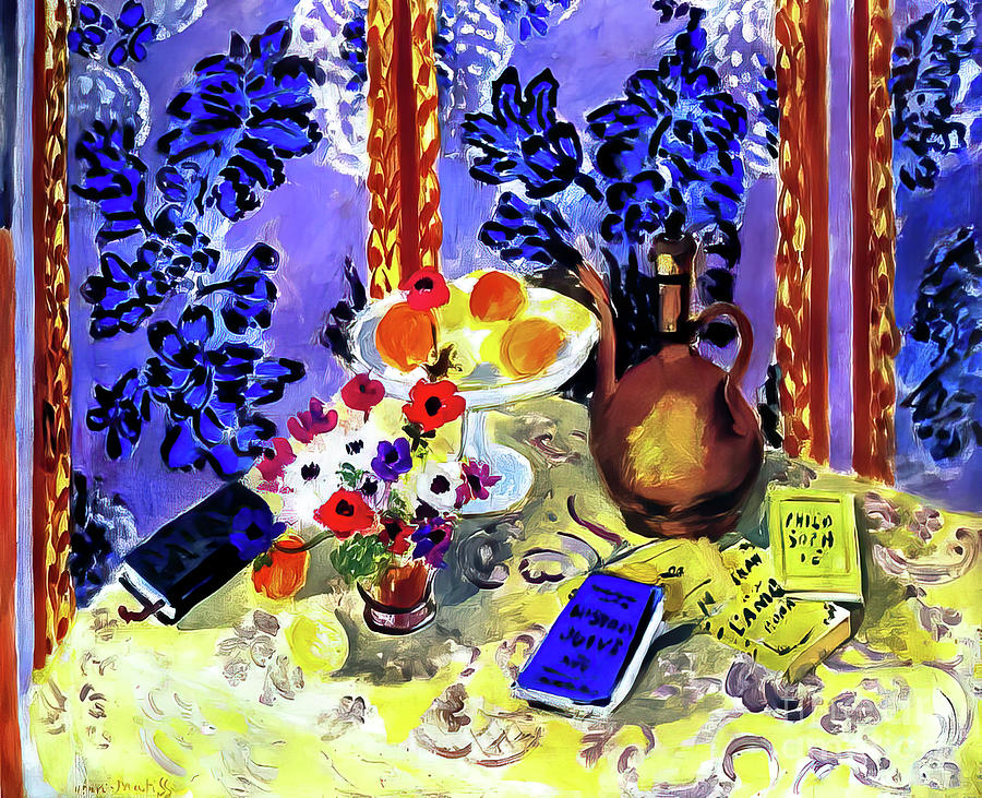 Still Life Histoires Juives by Henri Matisse 1924 Painting by Henri Matisse