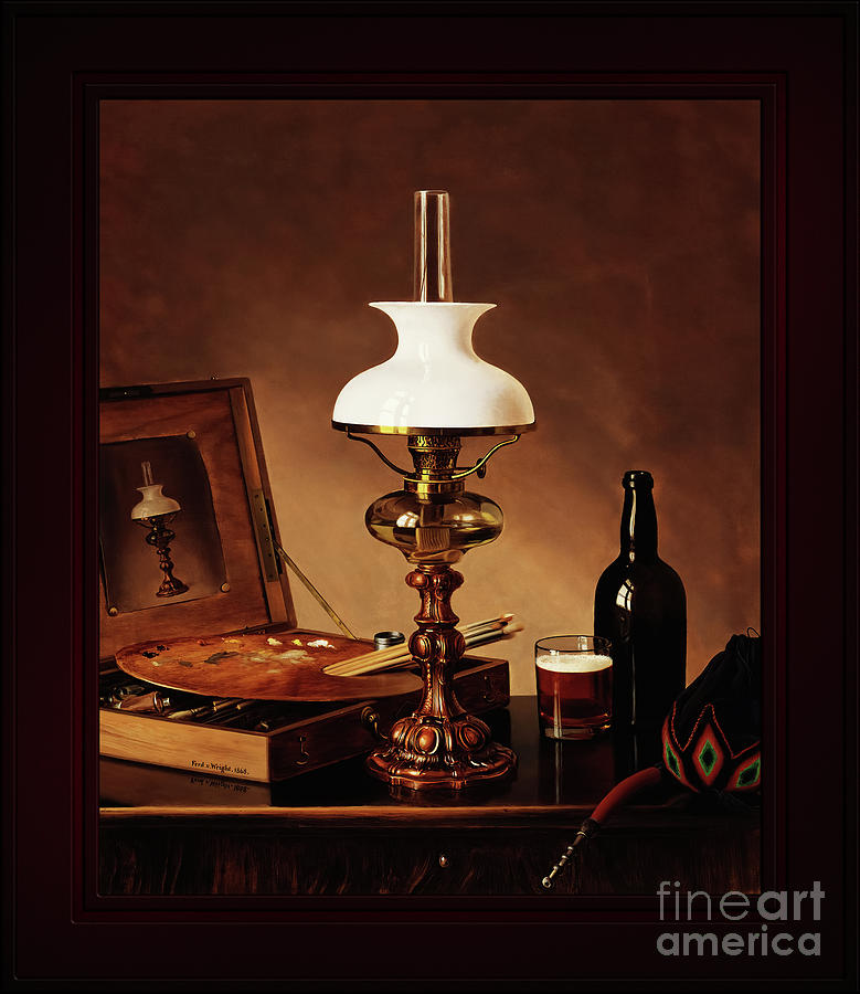 Still Life In The Atelier by Ferdinand von Wright Remastered Xzendor7 Fine Art Classical Reproductio Painting by Rolando Burbon