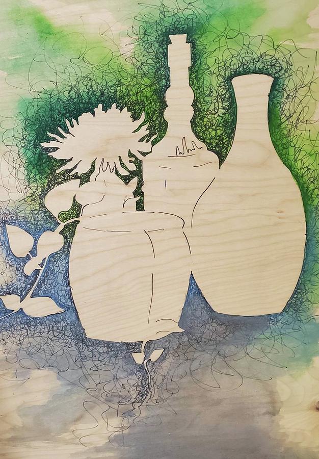 Still Life in the Reverse Painting by Brittany Bell Still Life in the Reverse Painting by Brittany Bell