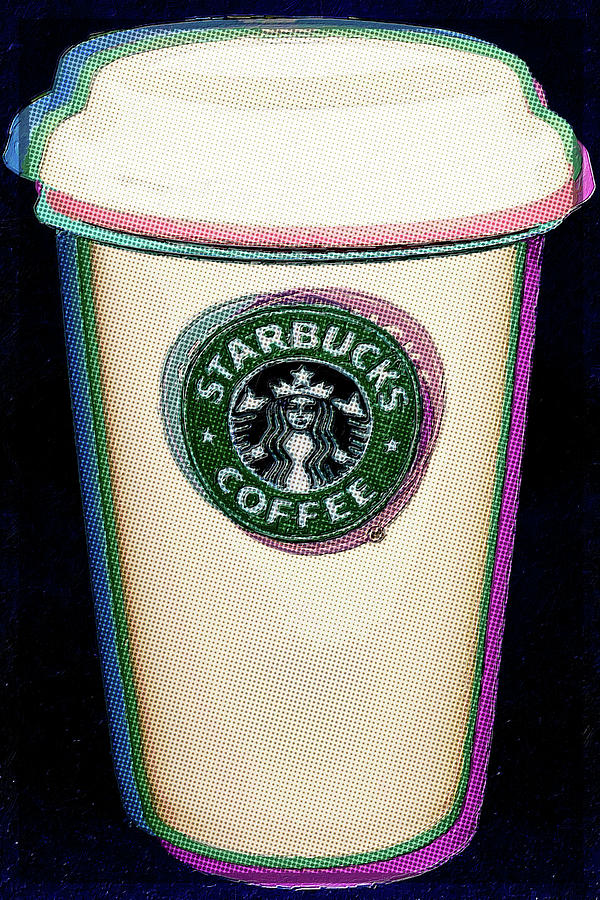 Still Life Life Starbucks Warhol Painting by Tony Rubino