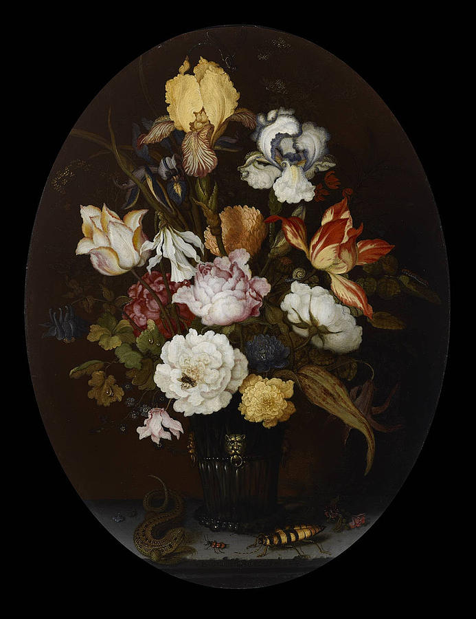 Still Life of Flowers in a Glass Vase Photograph by Paul Fearn