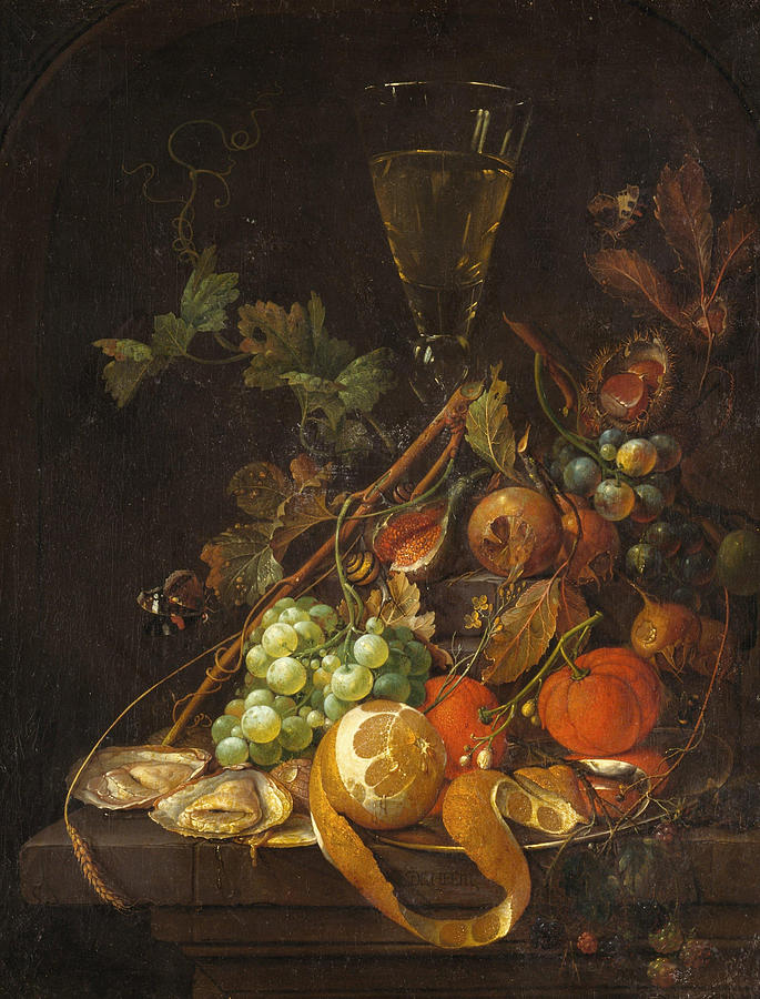 Still Life Painting with Fruits Painting by Cornelis de Heem Jan ...