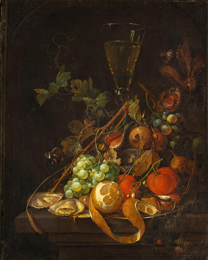 Still Life Painting with Fruits Painting by Jan Davidsz de Heem ...