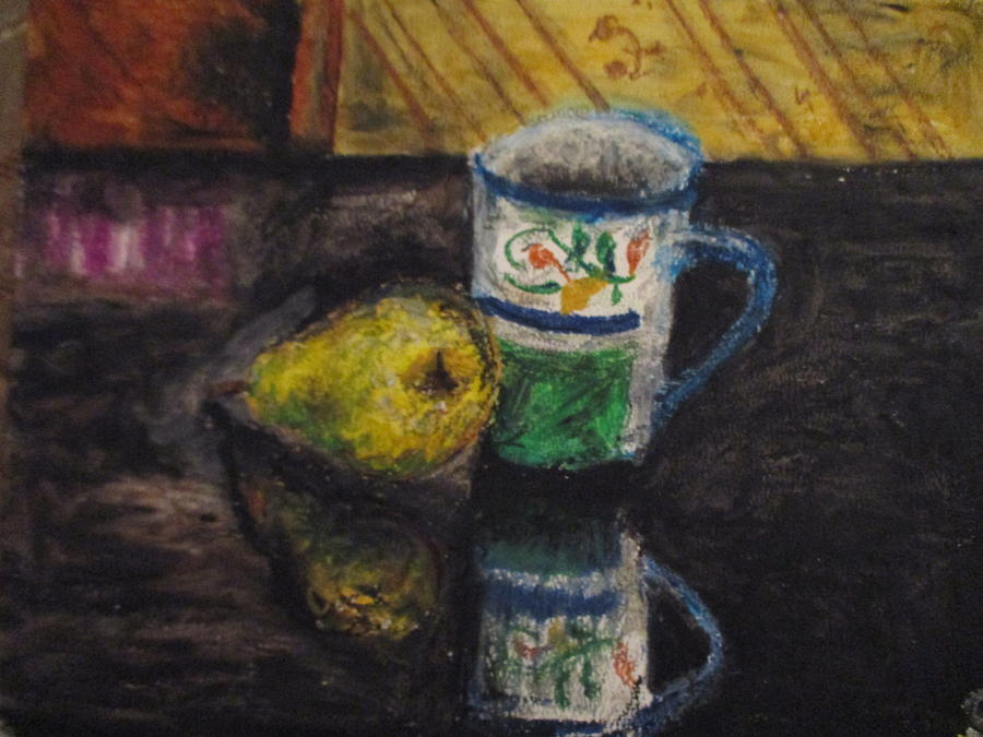 Still Life Pared Cup Painting by Jen Shearer
