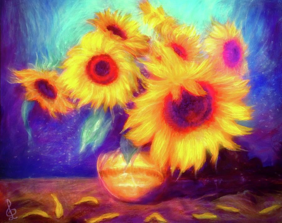 Still life Sunflowers Painting by Lilia D | Fine Art America