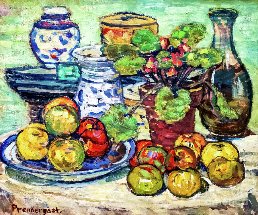 Still Life With Apples By Maurice Prendergast 1913 Painting