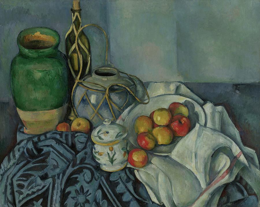 The J. Paul Getty Museum Painting - Still Life with Apples by Paul Cezanne