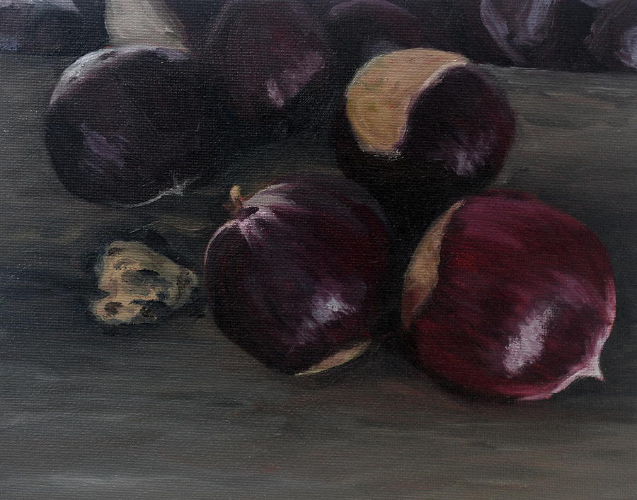 Still Life with Chestnuts Painting by Kelly Lane - Fine Art America