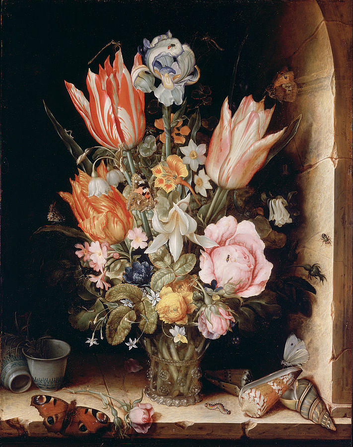 Still Life with Flowers in a Vase Photograph by Paul Fearn