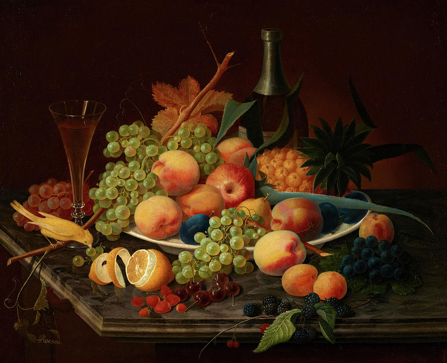 Still Life with Fruit, 1860 Painting by Severin Roesen - Fine Art America