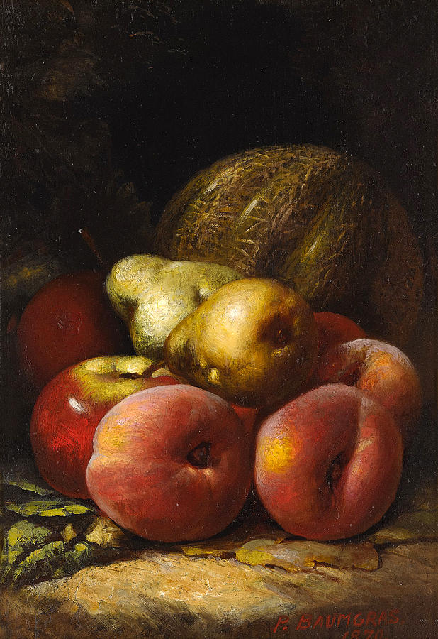 Still life with fruit 2 Painting by Peter Baumgras