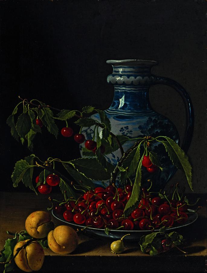 Still Life with Fruit and Jug - Luis Melendez Digital Art by Samuel ...