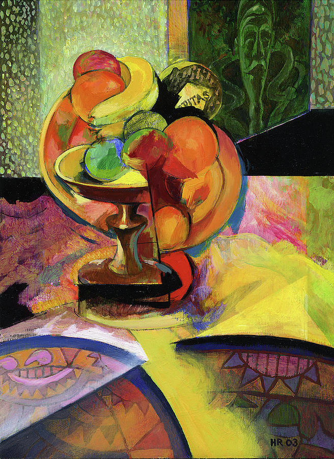 Still Life with Fruit Painting by Harry Robertson