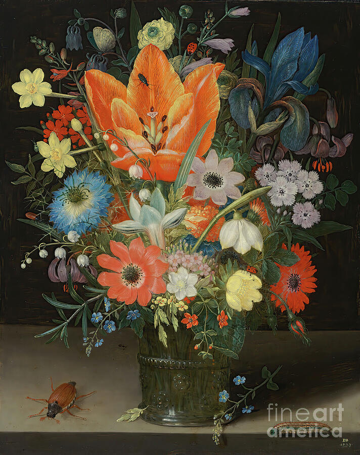 Still Life With Iris Painting by Tina LeCour Still Life With Iris Painting by Tina LeCour