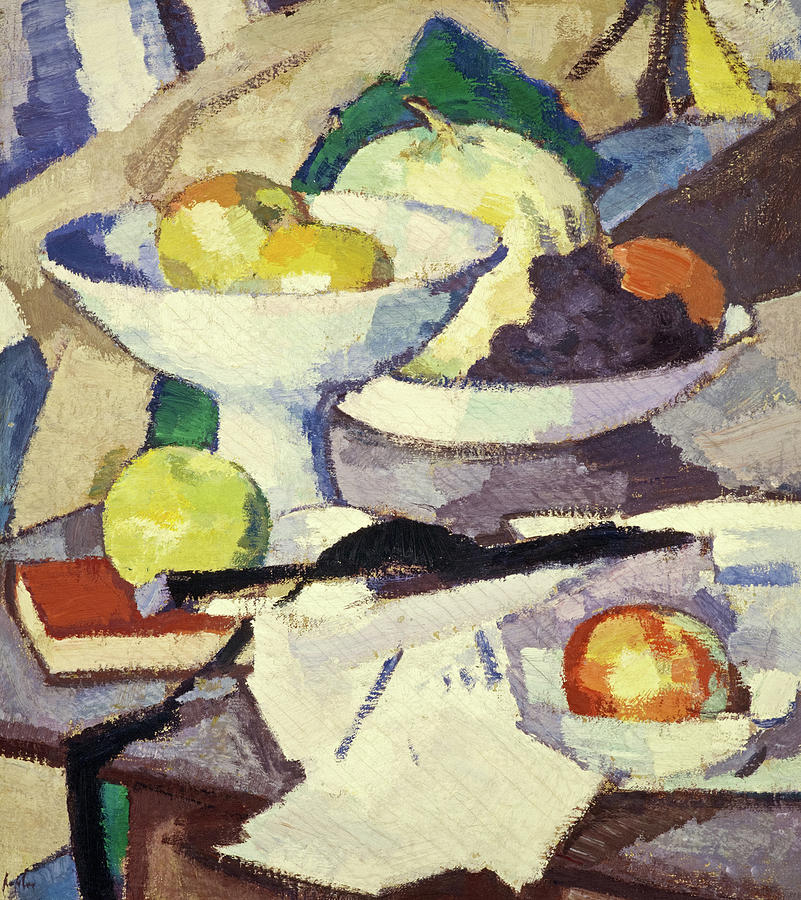 Still Life with Melon, 1920 Painting by Samuel John Peploe - Fine Art ...