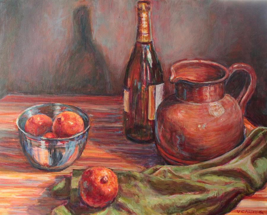 Still Life With Oranges Painting by Veronica Cassell vaz