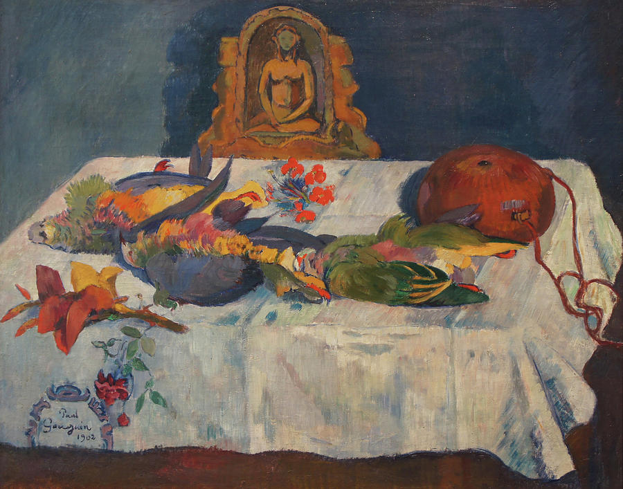 Still-Life with Parrots Painting by Paul Gauguin