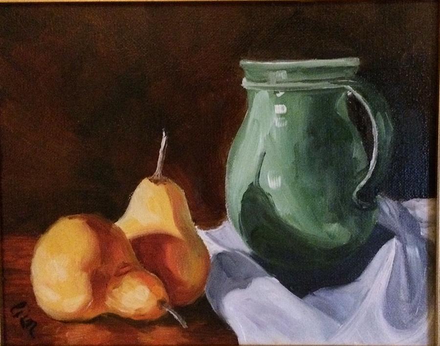 Still life with Pears Painting by Erin Cronin-webb | Fine Art America