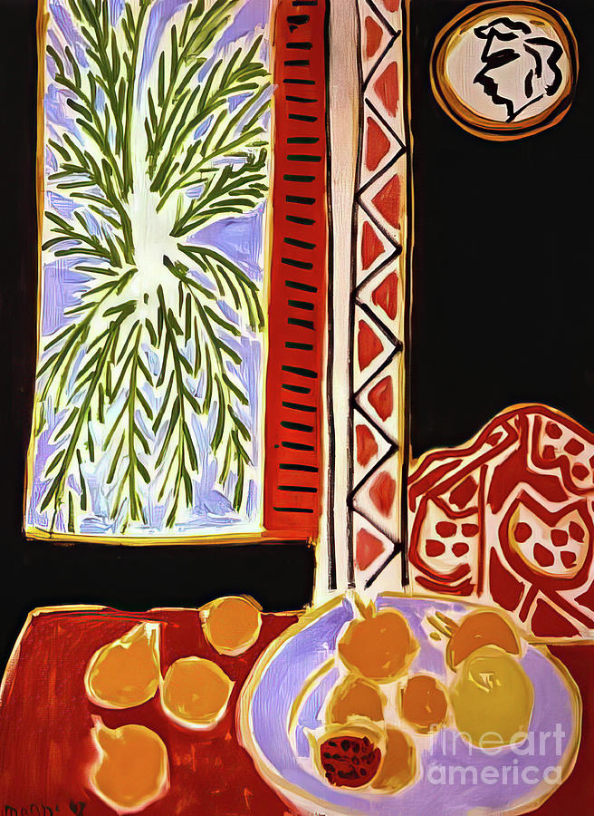 Still Life With Pomegranates by Henri Matisse 1947 Painting by Henri Matisse