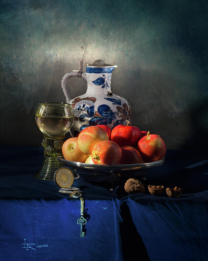 Still Life with Roemer Tankard and Apples Photograph by Levin Rodriguez