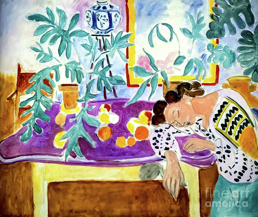 Still Life With Sleeper by Henri Matisse 1940 Painting by Henri Matisse