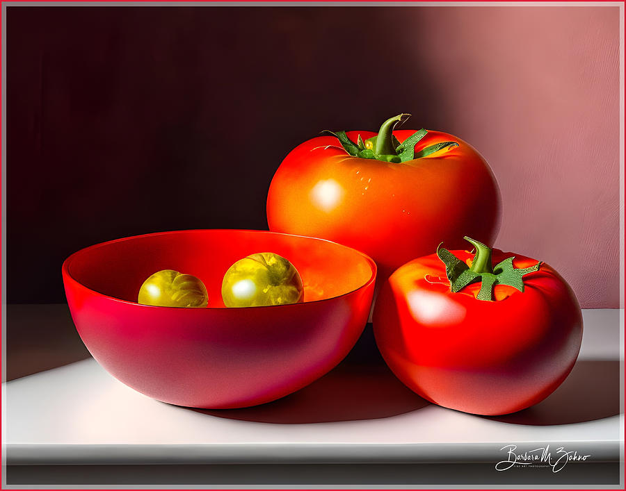 Still Life with Tomatoes Photograph by Barbara Zahno