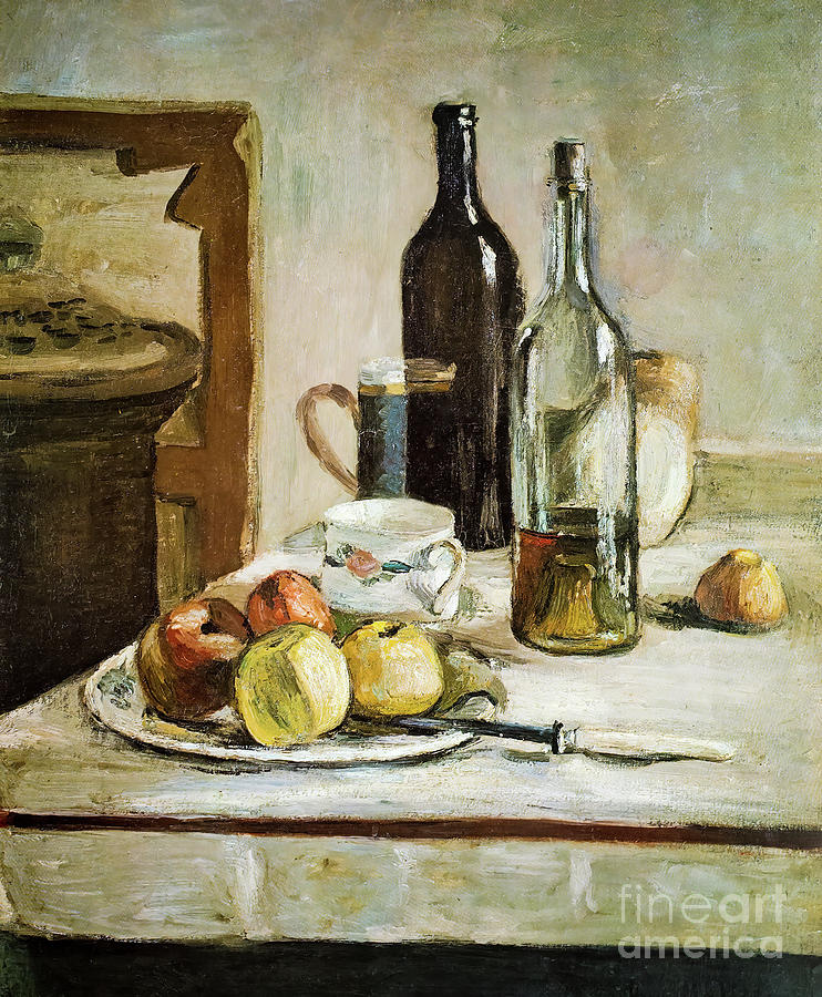 Still Life With Two Bottles by Henri Matisse 1896 Painting by Henri Matisse