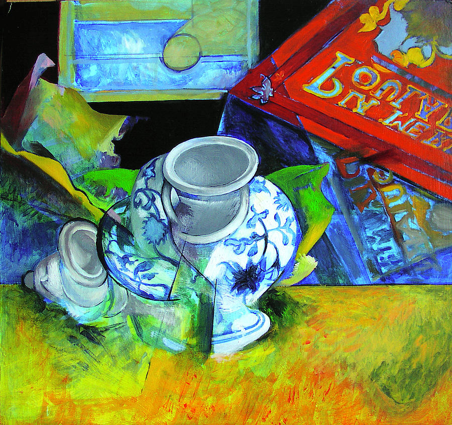 Still Life with vase. Painting by Harry Robertson