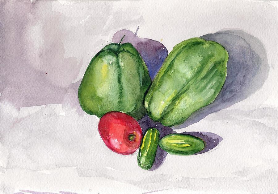 Still Life With Vegetables Painting
