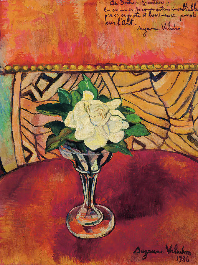 Still Life With White Rose Painting