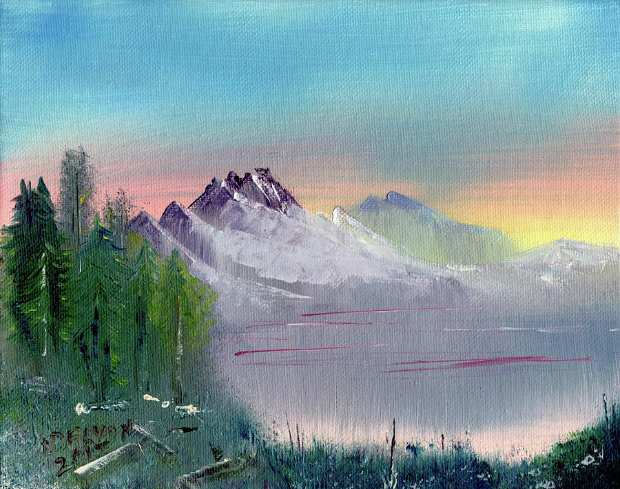 Still Mountain Lake Painting