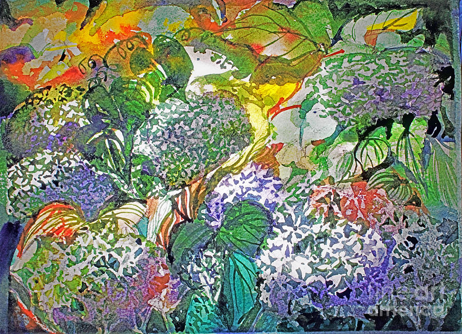 Garden Painting - Still Small Voice by Mindy Newman