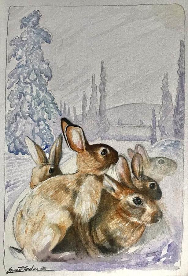 Winter Painting - Still Still Still by Susie Gordon