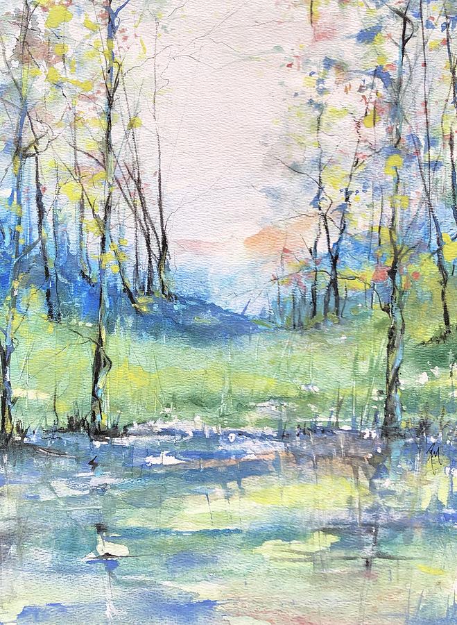 Still Waters Painting by Robin Miller-Bookhout