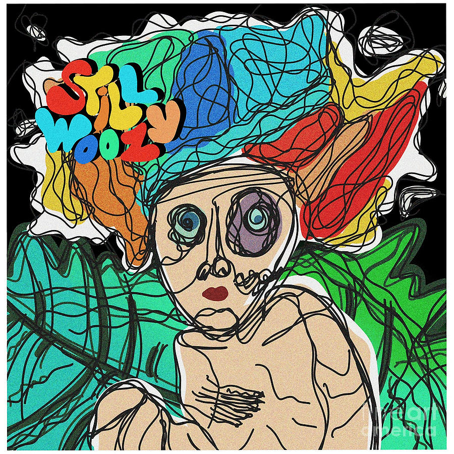 Still Woozy album cover doodle Poster Digital Art by Bui Thai